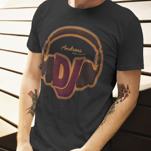 personalisierter cooler DJ-Abschlag T-Shirt
