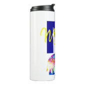 Personalisierter Cooler Elefant Thermosbecher (Nach links gedreht)