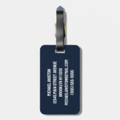 Personalisierter Cooler Raketenschiff - Weltraum u Gepäckanhänger (Rückseite vertikal)