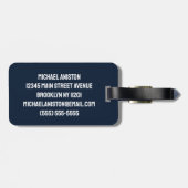 Personalisierter Cooler Raketenschiff - Weltraum u Gepäckanhänger (Rückseite horizontal)