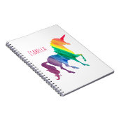 Personalisierter Cooler Regenbogen Einhorn Wasserf Notizblock (Rechte Seite)