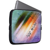 Personalisierter Cooler rustikaler Lila Blauer Ora Laptopschutzhülle (Vorne Rechts)