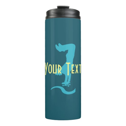 Personalisierter cooler Skater Thermosbecher (Vorderseite)