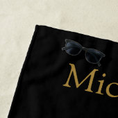 Personalisierter Cooler Vater je Geschenk für Vate Strandtuch (Beispiel)