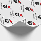 Personalisierter cooler Weihnachtsfeiertag Geschenkpapier (Ecke)