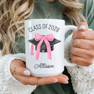 Personalisierter Coquette-Abschluss-Mug-Geschenk f Kaffeetasse