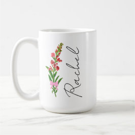 Personalisierter Coquette Birth Blume Tasse, Custo Kaffeetasse