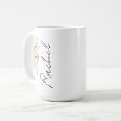 Personalisierter Coquette Birth Blume Tasse, Custo Kaffeetasse (Vorderseite Links)