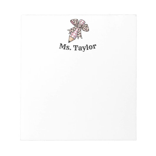 Personalisierter Coquette Wasserfarbstift mit Bugg Notizblock (Vorderseite)