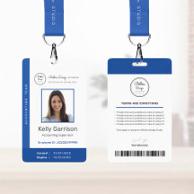 Personalisierter Corporate Modern Employee ID-Stri