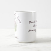 Personalisierter Cosmos Name Botanische Blumen Kaffeetasse (Mittel)