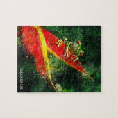 Personalisierter Costa Rica Tree Frog Abstrakt Puzzle (Horizontal)