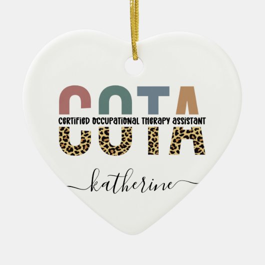 Personalisierter COTA-Assistent Keramik Ornament (Vorne)