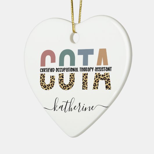 Personalisierter COTA-Assistent Keramik Ornament (Links)
