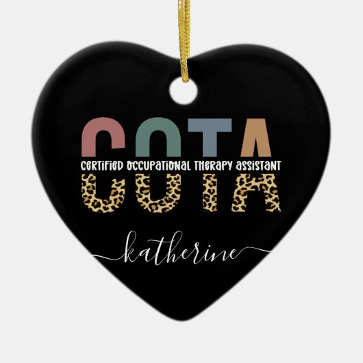 Personalisierter COTA-Assistent Keramik Ornament (Vorne)