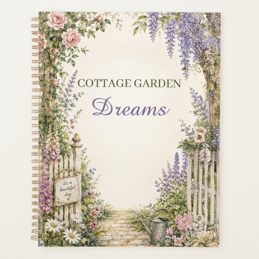 Personalisierter Cottage-Garten-Träume-Planer Planer (Vorderseite)