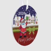 Personalisierter COVID Weihnachtsbaum Funny indivi Ornament (Vorderseite)