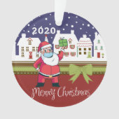 Personalisierter COVID Weihnachtsbaum Funny indivi Ornament (Vorderseite)