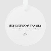 Personalisierter Covid Weihnachtsbaum Ornament (Rückseite)