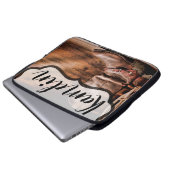 Personalisierter Cowboy Boots Barn Wood Ru Laptopschutzhülle (Vorne Knopf)