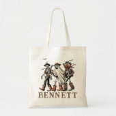 Personalisierter Cowboy Skeleton Trick oder Bonbon Tragetasche (Vorne)