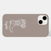 Personalisierter Cowgirl-Koffer Case-Mate iPhone Hülle (Rückseite (Horizontal))