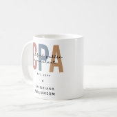 Personalisierter CPA-zertifizierter öffentlicher W Kaffeetasse (Vorderseite Links)