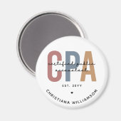 Personalisierter CPA-zertifizierter öffentlicher W Magnet (Vorderseite/Rückseite)