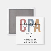 Personalisierter CPA-zertifizierter öffentlicher W Magnet (Vorderseite/Rückseite)