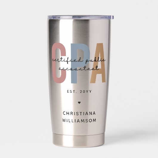 Personalisierter CPA-zertifizierter öffentlicher W Thermobecher (Links)