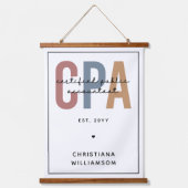 Personalisierter CPA-zertifizierter öffentlicher W Wandteppich Mit Holzrahmen (Vorderseite)