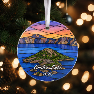 Personalisierter Crater Lake National Park Acryl-S Ornament