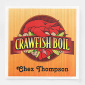Personalisierter Crawfish Boil Serviette (Vorderseite)