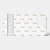Personalisierter Cream White Doodle Dog Case-Mate iPhone Hülle (Rückseite (Horizontal))