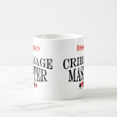Personalisierter Cribbage Meister Kaffeetasse (Mittel)