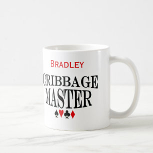 Personalisierter Cribbage Meister Kaffeetasse