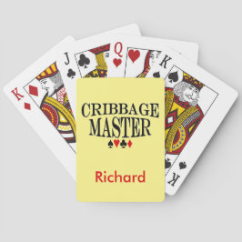 Personalisierter Cribbage Meister Spielkarten