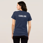 Personalisierter Crochet-Clubname im Hintergrund Tri-Blend Shirt (Rückseite voll)