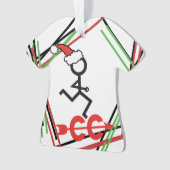 Personalisierter Cross Country Weihnachtsmann © Ornament (Vorderseite)