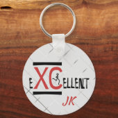 Personalisierter Cross Country XC eXCellent Runner Schlüsselanhänger (Vorderseite)