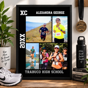 Personalisierter Cross Country XC Läufer Poster