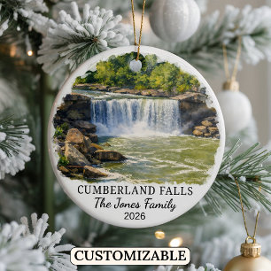 Personalisierter Cumberland Falls State Park, Kent Keramik Ornament