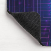 Personalisierter Cyberpunk-Systemzugang Neon Mousepad (Ecke)
