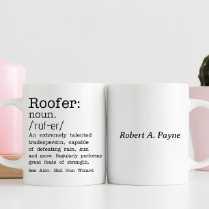 Personalisierter Dachdecker Kaffeetasse