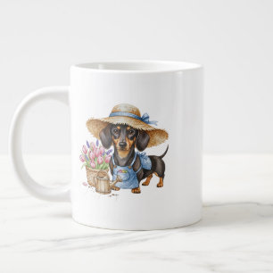 Personalisierter Dachshund-Garten-Spezialbecher  Jumbo-Tasse