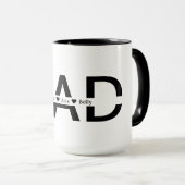 Personalisierter DAD-Becher mit benutzerdefinierte Tasse (VorderseiteRechts)