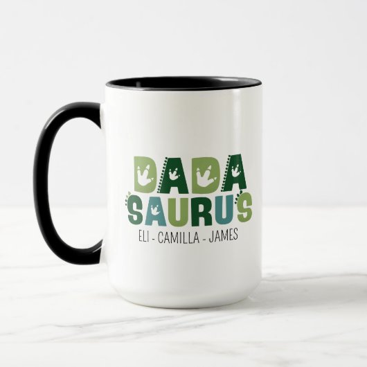 Personalisierter Dadasaurus-Becher, individueller Tasse (Links)
