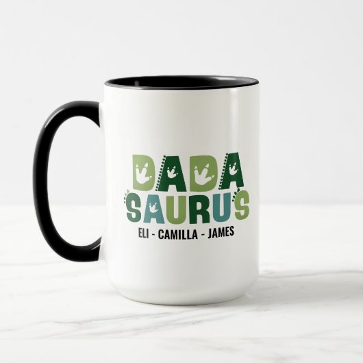 Personalisierter Dadasaurus-Becher, individueller Tasse (Links)
