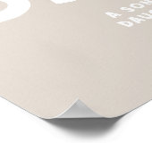 Personalisierter Daddy Bold Typographie Vatertag Poster (Ecke)
