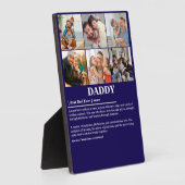 Personalisierter Daddy Definition 6 FotoCollage Fotoplatte (Seite)